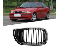 Rejilla de parachoques delantero ABS para BMW para serie 3 para E46 2002 a 2005 parrilla de repuesto izquierda y derecha a juego con puntos de montaje OEM (derecha)