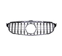 Rejilla De Parachoques Delantero Compatible Con Benz Para W205 C180 C200 C250 C300 Clase C 2015-2018 Rejilla De Carreras Negra Cromada Para Automóvil Parrilla Delantera Para Auto
