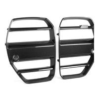 Rejilla de parachoques delantero de fibra de carbono seca, estilo CSL o V ST, apta para BMW G80M3, G82M4 y G83 a partir de 2021. Rejilla de Coche de automóvil Rejillas frontales d(ST Style)