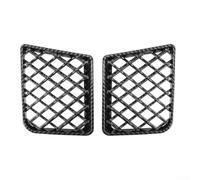 Rejilla de parachoques delantero para G87 M2 2023-2025, paquete de 2 protectores de malla central inferior compatibles con borde de plástico ABS de fibra de carbono negro mate brillante (fibra de