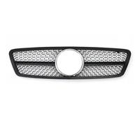 Rejilla De Parachoques Superior Delantero Compatible Con Benz Para W203 C200 C240 C320 Clase C 2001-2007 Parrillas De Carreras Estilo Para Diamante Riñones Parrilla Brillante