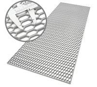 Rejilla de Parrilla de Carreras de Gran Tamaño Tuning 40x120 cm de Plástico ABS en Colores RAL (Gris RAL 9006)