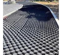 Rejilla de piedra triturada de 2 pulgadas de grosor, bloques de pavimento para control de erosión, paredes de contención, entrada al aire libre, estabilizador de granito de piedra triturada permeable