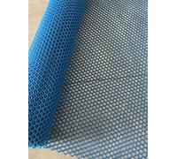 Rejilla de plástico azul pesado para jardinería, piscina, balcón, enrejado de pared para flores, balas, barandillas al aire libre, tamaño: ideal para decoración del hogar
