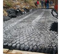 Rejilla de plástico para muro de contención de jardín, malla estabilizadora para césped, arena, grava, hormigón, plegable, 8 m x 6 m, alfombra de refuerzo de entrada