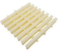 Rejilla de plástico para piscina, canal de drenaje de piscina, cubierta de desbordamiento duradera, 30 cm de ancho, ideal para sistemas de piscina compuestos, juego de 5 piezas