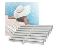 Rejilla de plástico para piscina, Rejilla de desagüe plástico blanco for piscina y ducha (18-30 x 100 cm)(25x100CM/1pieces)