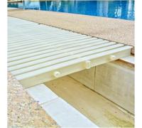 Rejilla de plástico para piscina, Rejillas de drenaje for piscinas, rejillas desbordamiento, plástico ABS, conexión enchufable, color blanco, varios anchos, paquete X(White-11.8in,2pcs)