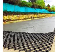 Rejilla de plástico para suelos Geomalla estabilizadora de grava con rejilla de tierra, rejilla de estabilización de suelo con resistencia a cargas pesadas, rejilla de entrada for pendientes o áreas p