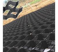 Rejilla de plástico para suelos Rejilla de tierra Grid, rejillas de entrada de HDPE de 2 pulgadas de alto, rejilla estabilizadora de grava de bloque de suelo, malla de alta resistencia a la tracción R