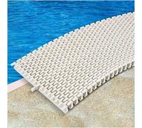 Rejilla de plástico PP Duradera de 10 Piezas para Piscina - Tapa de Drenaje de Piscina de 30 cm de Ancho para un Drenaje eficiente y gestión de desbordamientos, Sistema d