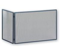 Rejilla de protección contra chispas con rejilla, acero negro, 750 x 450 x 500 mm (ancho x profundidad de las aspas x alto)