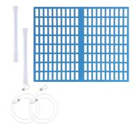 Rejilla de protección de skimmer, formato 41,9 x 33 cm, red de recogida de hojas y suciedad, para uso en estanques exteriores, piscinas, tanques, jardines domésticos, depósito de agua, así como para