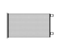 Rejilla de protección para puerta extensible para bebé, barrera protectora para escaleras para niños, sin agujeros, puerta retráctil, barrera extensible para perros, separador de seguridad para