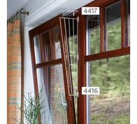 Rejilla de protección para ventanas 62 × 16/8 cm blanca