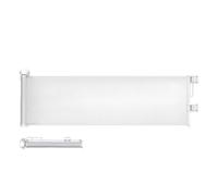 Rejilla de puerta retráctil, valla de seguridad de 45 x 150 cm con borde protector, puerta interior extensible, para interiores y exteriores, puertas, escaleras, niños y cachorros