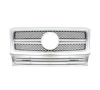 Rejilla De Radiador Delantera Para Mercedes Para Benz Clase G G300 G320 G350 G500 G55AMG G65AMG W463 1990-2018 YIJIAVSX(Plata)