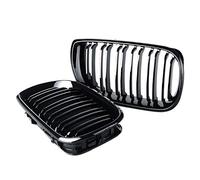 Rejilla de Radiador Doble 2pcs estilo de automóvil brillante riñón doble slat parrilla ajuste uso adecuado para BMW E46 4 Puerta 4D 3 Series 2002-2005