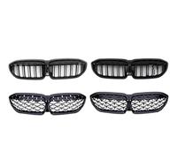 Rejilla De Radiador Dobles Parrilla Frontal Deportiva Estilo M Serie 3 Para G20 Grille Diamond 318i 320i M340i Para M3 2019 2020 2021 2022 2023(19-22 Dual Slat)