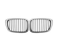 Rejilla De Radiador Dobles Parrilla Riñón Parachoques Delantero Coche Totalmente Cromada Para Serie 5 Para E39 525 528 Sedan 1995-2003 Cubiertas Rejilla Carreras Capó Delantero Parachoques Delantero