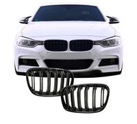 Rejilla de radiador Frontgrill rejilla negro brillante - Compatible con BMW 1er