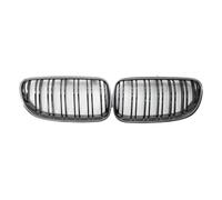Rejilla De Radiador Para BMW E92 E93 2 Puertas 320I 330I 328i 335i 2010 2011 2012 Parrilla Delantera Tipo Riñón De ABS Negra Brillante Con Doble Lama(Carbon Fiber)
