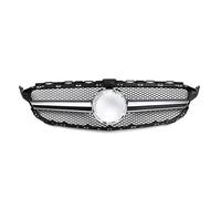 Rejilla De Radiador Para Mercedes Para Benz W205 C S205 C205 2014-2021 C260 C250 C180 C200 C300 Sport Tuning RefitFront Grille Parachoques Parrilla Estilo AMG Parrilla Delantera(19-21 Silver)