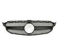 Rejilla De Radiador Para Mercedes Para Benz W205 C S205 C205 2014-2021 C260 C250 C180 C200 C300 Sport Tuning RefitFront Grille Parachoques Parrilla Estilo AMG Parrilla Delantera(14-18 Black)