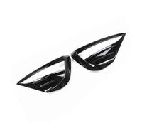 Rejilla De Radiador para Tesla para Modelo para Y 2020-2023 Parachoques Delantero Luz Antiniebla Cubierta Lámpara Moldura Aspecto Aire Lateral Marco Capó Rejilla Parrilla Delantera(Glossy Black)