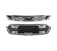Rejilla de radiador Parrillas Carreras Para Chevrolet Para Cruze 2016-2019 Parrilla Capó Tipo Panal Central Negra Plateada Delantera Parachoques Delantero Rejilla delantera