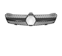 Rejilla de radiador Rejilla Superior Estilo AMG GTR Cromada Plateada Con Diseño De Diamantes Para Benz Clase CLS W219 CLS350 CLS500 (2005-2008) Rejilla delantera(AM-Glossy Black)