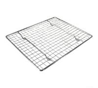 Rejilla de refrigeración de acero cromado de grado profesional adecuada tanto para refrigeración como para uso en horno, incluida la colocación directa para tareas de asado