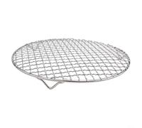 Rejilla de refrigeración redonda para una cocción eficiente hecha de acero inoxidable 201, cuenta con 3 patas de estabilidad para un mejor rendimiento (26 cm)