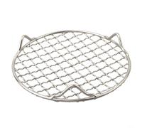Rejilla de refrigeración redonda para una cocción eficiente hecha de acero inoxidable 201, cuenta con 3 patas de estabilidad para un mejor rendimiento (15 cm)