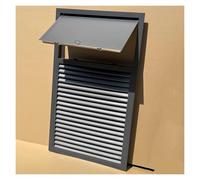 Rejilla de Retorno de Aire de aleación de Aluminio con diseño de Lamas, conducto de ventilación, Cubierta de extracción de Humos, Puerta de conducto practicable, Tapa de Emergencia (20x60cm)
