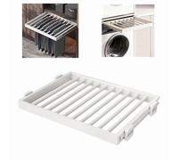 Rejilla De Secado para Lavadora, Estante Extraíble para Pantalones para Armario, Aleación De Aluminio, Desplegable con Un Solo Toque, Capaci(Size:W: 56-61cm(22.04-24.01 in),Color:D: 49cm (19.29in))