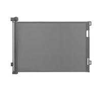 Rejilla de Seguridad Relaxdays, Malla Extensible hasta 3 m, instalación con Taladro, protección Infantil, Gris