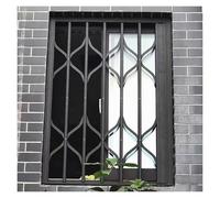 Rejilla de seguridad retráctil para ventana, resistente con bloqueo, pantalla de seguridad plegable para oficinas/sótanos, diseño que ahorra espacio