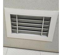 Rejilla de transferencia de aire para puertas interiores, panel de ventilación de aluminio de doble cara, perfecto para cocina, garaje, cobertizo, 29 x 25 cm (ancho x alto)