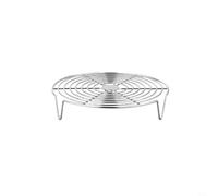 Rejilla de vapor de acero inoxidable para ollas, cesta de vapor de verduras y bandeja de cocción de bollos de masa hervida, rejilla de metal reutilizable para huevos y soporte de parrilla (20 cm)