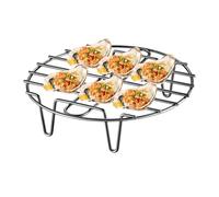 Rejilla de vapor para cocinar | Rejilla de barbacoa aislante del calor | Estante antiadherente para cocinar huevos, verduras, mariscos, hornear, preparación de alimentos, pastelería,