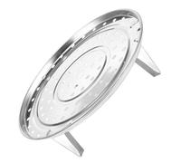 Rejilla de Vapor Redonda Patas Grueso de Acero Inoxidable | Inserto Multiusos para Hogar y Restaurante, Fácil de Limpiar, Apto para Huevos y Bollos, Color Plata