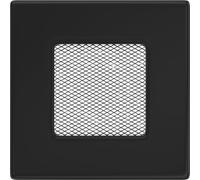 Rejilla de ventilación, 11 x 11 cm, Color Negro
