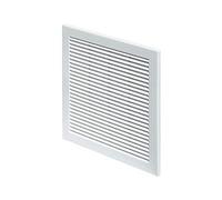 Rejilla de ventilación blanca de 200 mm x 200 mm con cubierta de ventilación de pared de 20 cm