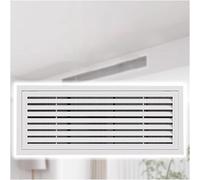 Rejilla de ventilación blanca personalizable con filtro extraíble for baños, sótanos y garajes.(610x1020mm)