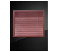 Rejilla de ventilación/campana extractora for persianas, cubierta de radiador, rejilla de ventilación decorativa for oficina, sala de estar, dormitorio y pasillo.(Red brown,60x120cm/24x47in)