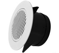 Rejilla de ventilación circular de ABS delgada de 75 mm, cubierta de retorno de entrada de salida de aire para una configuración moderna de flujo de aire industrial o residencial sin costuras, fácil