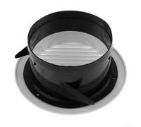 Rejilla de ventilación circular para interior para tubo de ventilación con panel desmontable, adecuada para montaje en pared o techo en baño y oficina (125 mm)