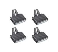 Rejilla de ventilación compatible con VW para JETTA MK5 2006 2007 2008 2009 2010 2011 clip de ajuste de aire acondicionado frontal para salpicadero de aire acondicionado (1 clip frontal) (4 clips