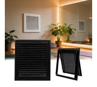 Rejilla De Ventilación Con Malla De Malla Incorporada, Rejilla De Escape Con Rejilla Para Cobertizo De Herramientas, Pared Exterior, Espacio De Acceso, Casas Y Garajes. Black, W20×L38 in